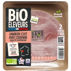Jambon supérieur sans nitrite x2 80g