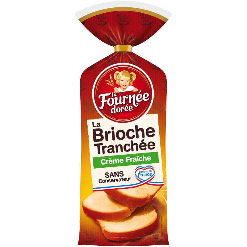 La Fournée Dorée Brioche Tranchés à la Crème Fraîche 500g