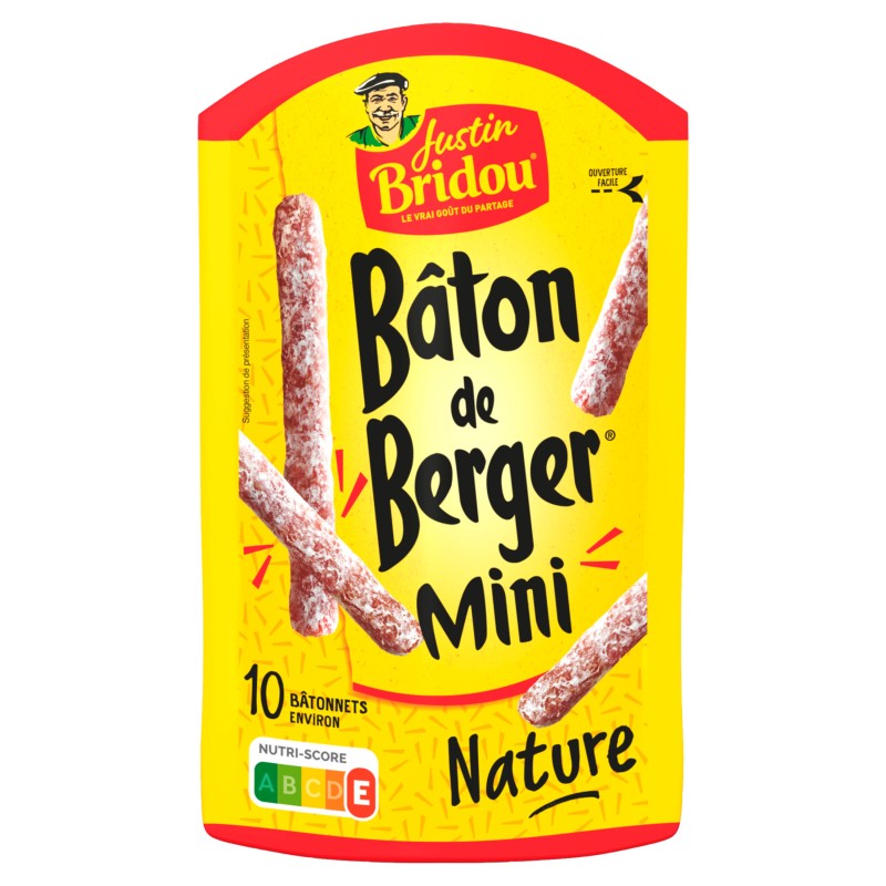 Mini bâton de berger saucissons nature 9-10pièces 100g