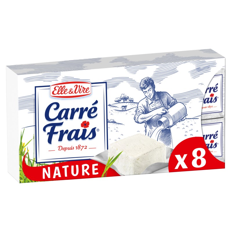 Carré Frais Nature 15%Mg x8 200g