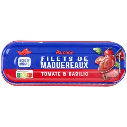 Filets de maquereaux à la sauce tomate et basilic 169g