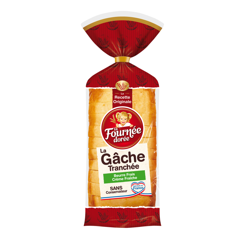 Gâche Beurre et Crème Fraîche Tranché 500g
