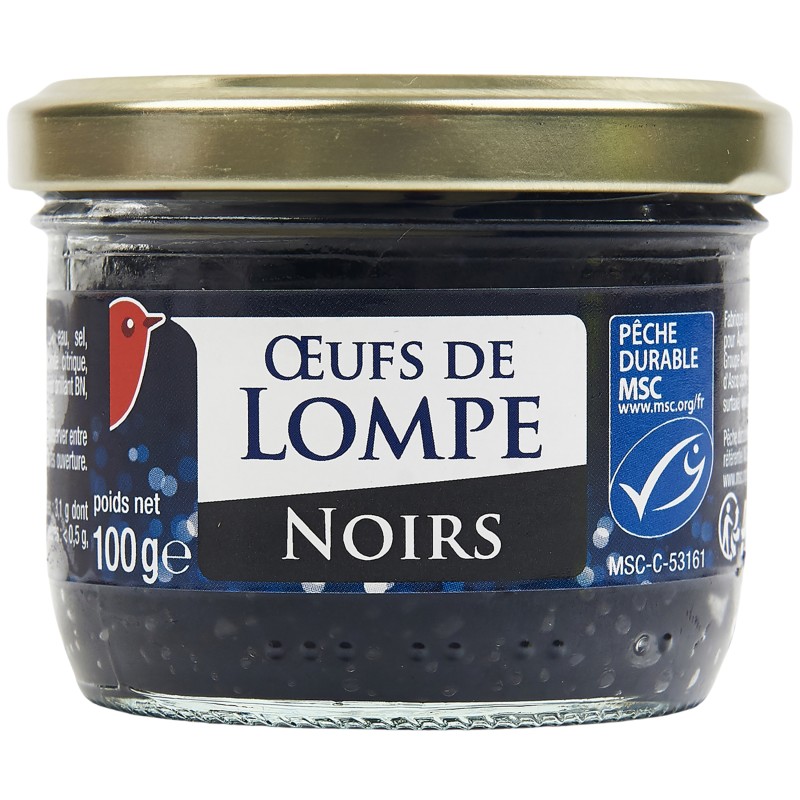 Oeufs de lompe noirs 100g