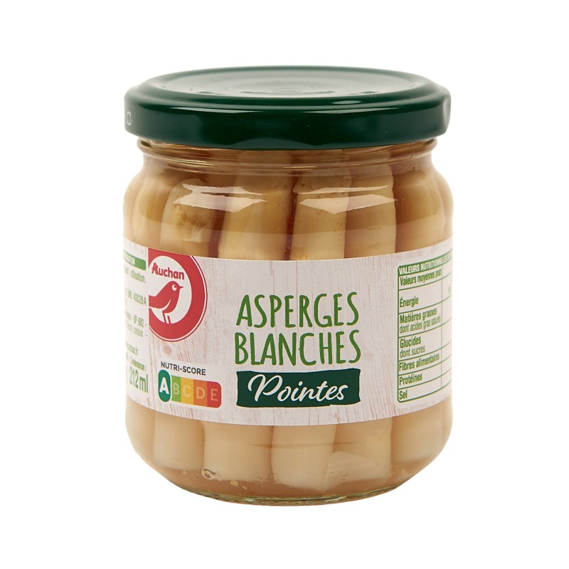 Pointes d'asperges blanches 110g