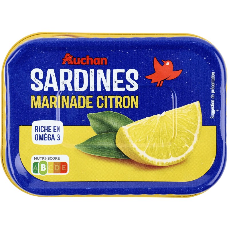 Sardines au Citron et au Basilic 135g