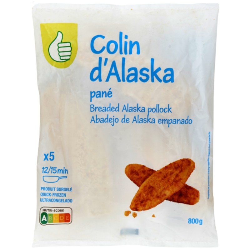 Filet de colin d'Alaska pané préfrites 800g
