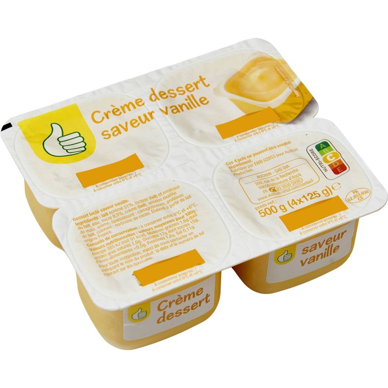 Crème Dessert Vanille 4x125g