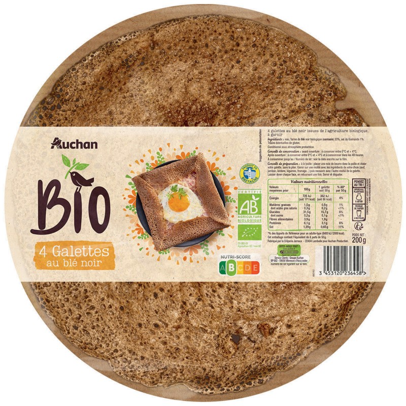 CULTIVONS LE BON Galettes au blé noir x4 200g