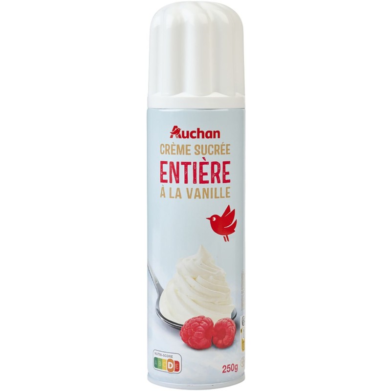 Crème Fouettée Entière Vanillée 27%MG 250g