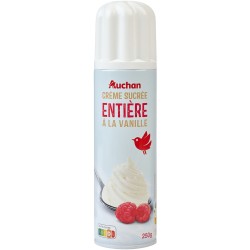 Crème Fouettée Entière Vanillée 27%MG 250g