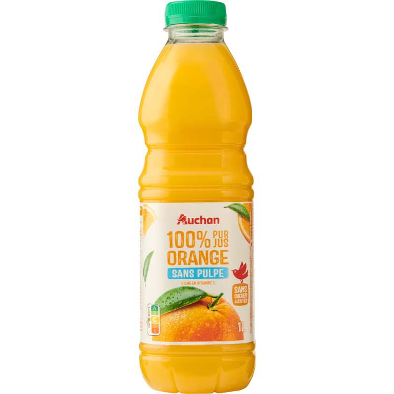 Pur jus d'orange sans pulpe 1l