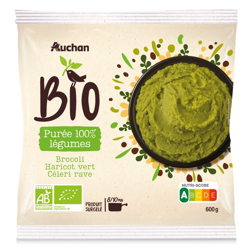 Purée aux Trois Légumes Natures 600g