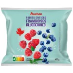 Framboises et myrtilles fruits entiers 450g