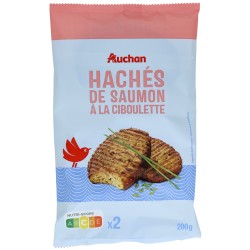 Haché de saumon à la ciboulette 2x100g