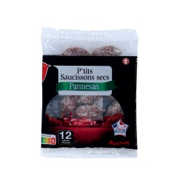 Mini saucissons secs au parmesan x12 75g