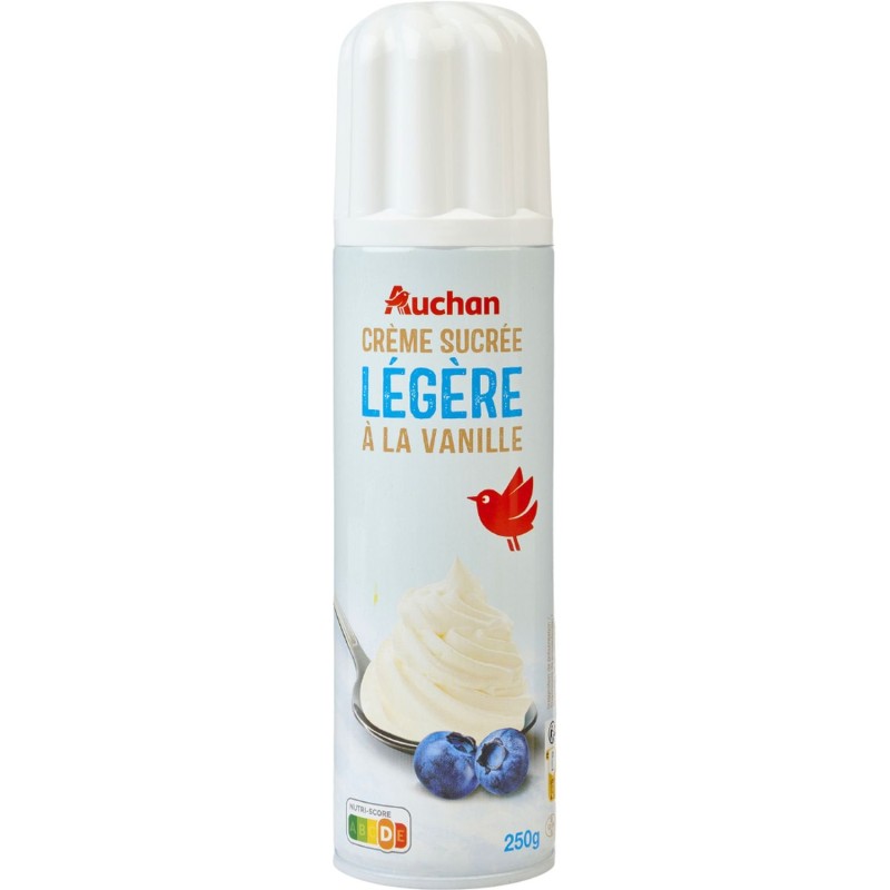 Crème sucrée légère vanillée 20%MG 250g