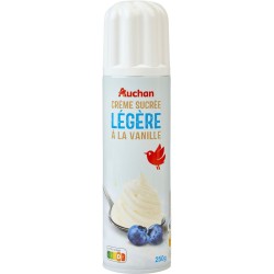Crème sucrée légère vanillée 20%MG 250g