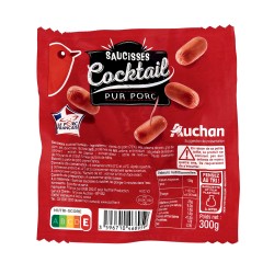 Saucisses cocktail pur porc 300g