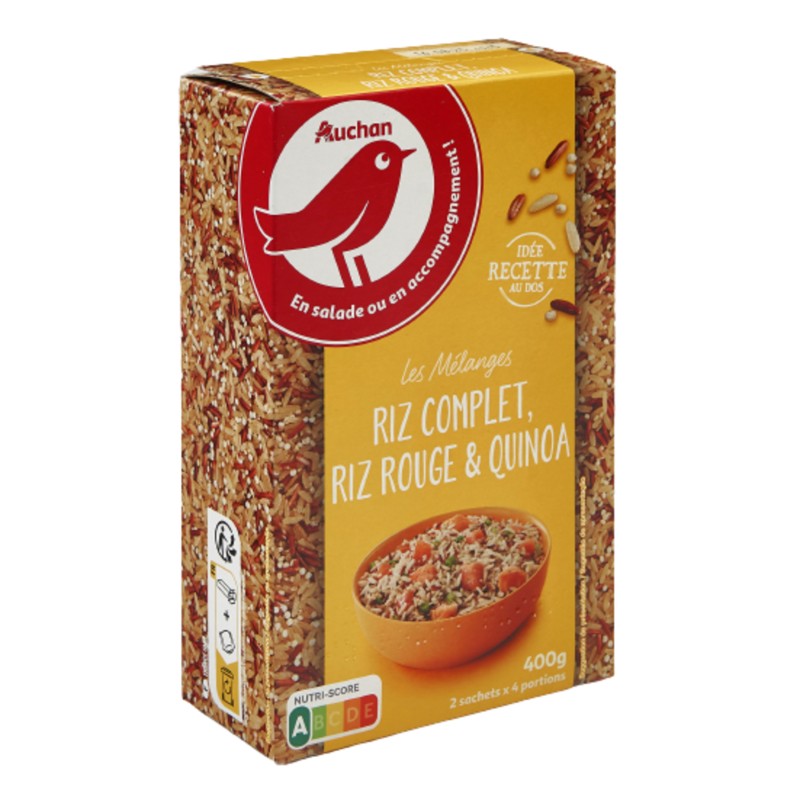 Riz Complet, Riz Rouge et Quinoa Nature 400g