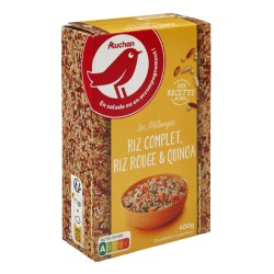 Riz Complet, Riz Rouge et Quinoa Nature 400g