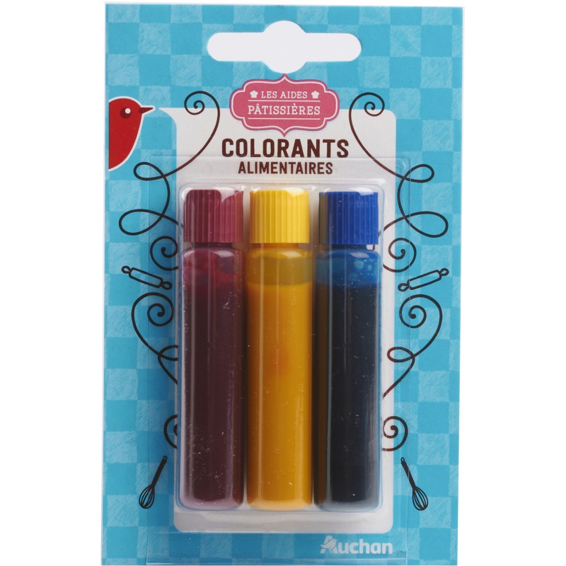 Colorants Alimentaires 3x6 ml