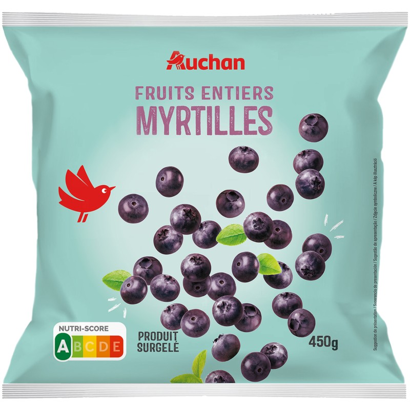 Myrtilles fruits entiers 450g