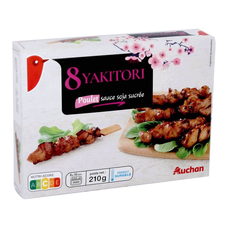 Yakitori Poulet Sauce Soja Sucrée x8 210g