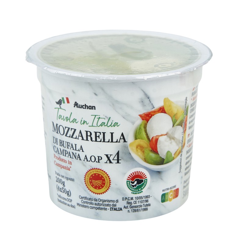 Mozzarella di Bufala Campana AOP 4x50g