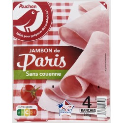 Jambon de Paris sans Couenne x4 140g