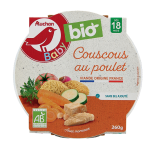 Assiette de couscous au poulet dès 18 mois 260g