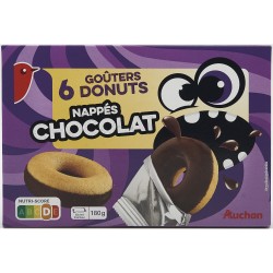 Goûters Donuts Nappés Chocolat x6 180g