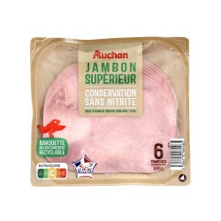 Jambon supérieur sans nitrite x6 240g