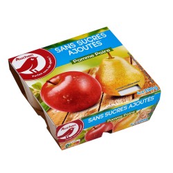Compote pomme poire sans sucres ajoutés 4x100g