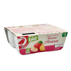 Bio Pomme Ananas dès 4 mois 4x100g