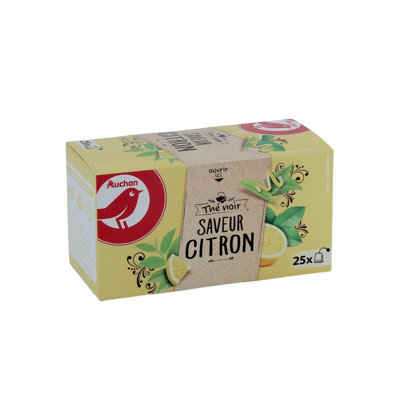 Thé noir saveur citron x25