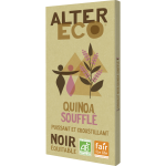 Bio Chocolat Noir avec Quinoa Soufflé 100g