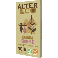 Bio Chocolat Noir avec Quinoa Soufflé 100g
