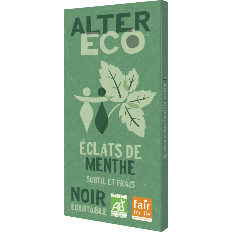 Bio Chocolat Noir Eclat de Menthe 100g