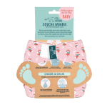 Couche lavable et réutilisable taille unique de 3 à 17kg