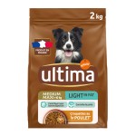 Ultimas Croquettes light saveur poulet et agneau 2kg