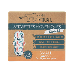 Serviettes hygiéniques lavables & réutilisables small x3