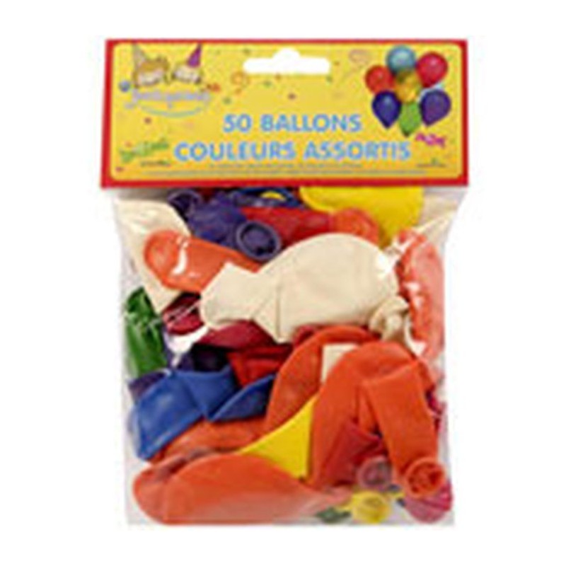 Ballons Assortis Multicolores x50