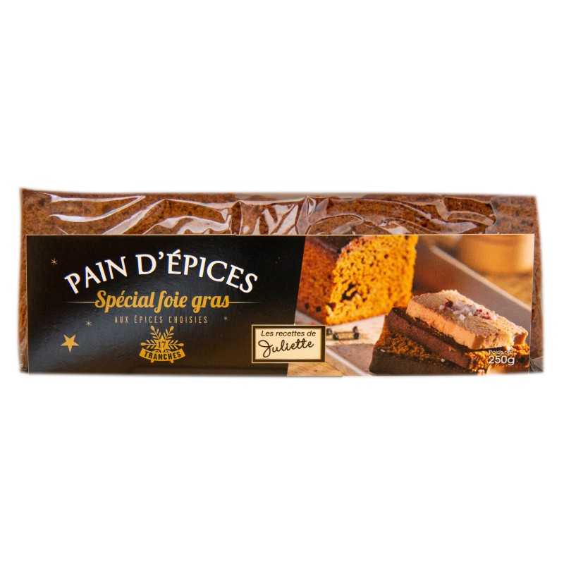 Pain d'épices spécial foie gras x16 250g