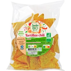 Chips tortillas goût chili sans gluten 125g