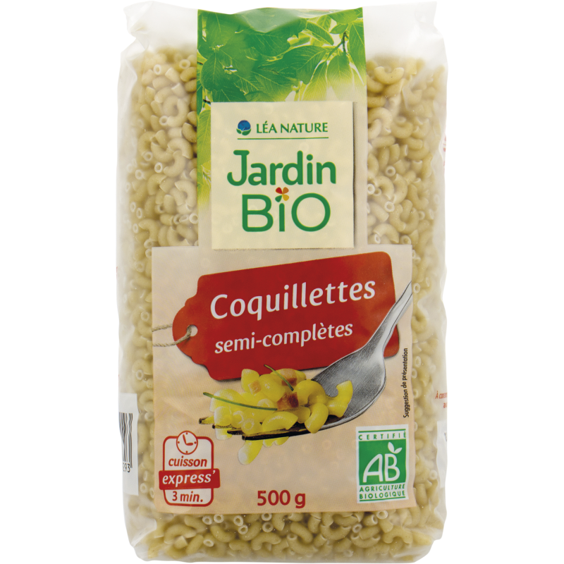 Le Jardin Bio Coquillettes Semi-Complètes 500g