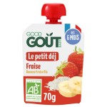 Bio Gourde le petit déj lactée fraise dès 6 mois 70g