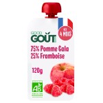 Bio Gourde pomme framboise dès 4 mois 120g