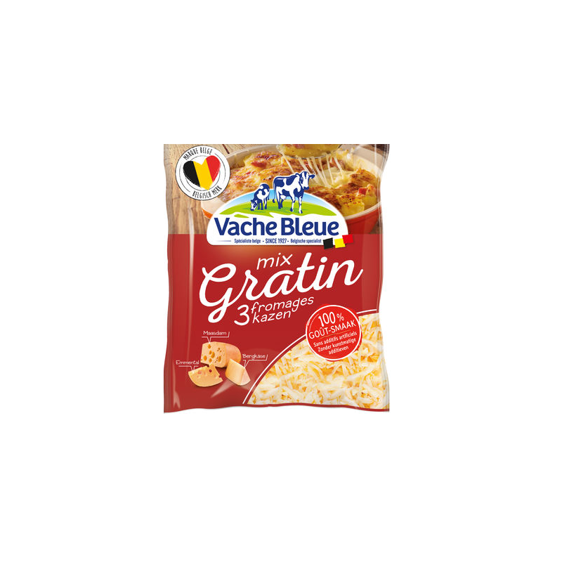 Râpé de 3 fromages pour gratin 200g