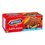 Biscuits sablés anglais nappés de chocolat au lait 300g