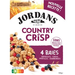 Country Crisp Céréales Complètes et 3 Baies 550g